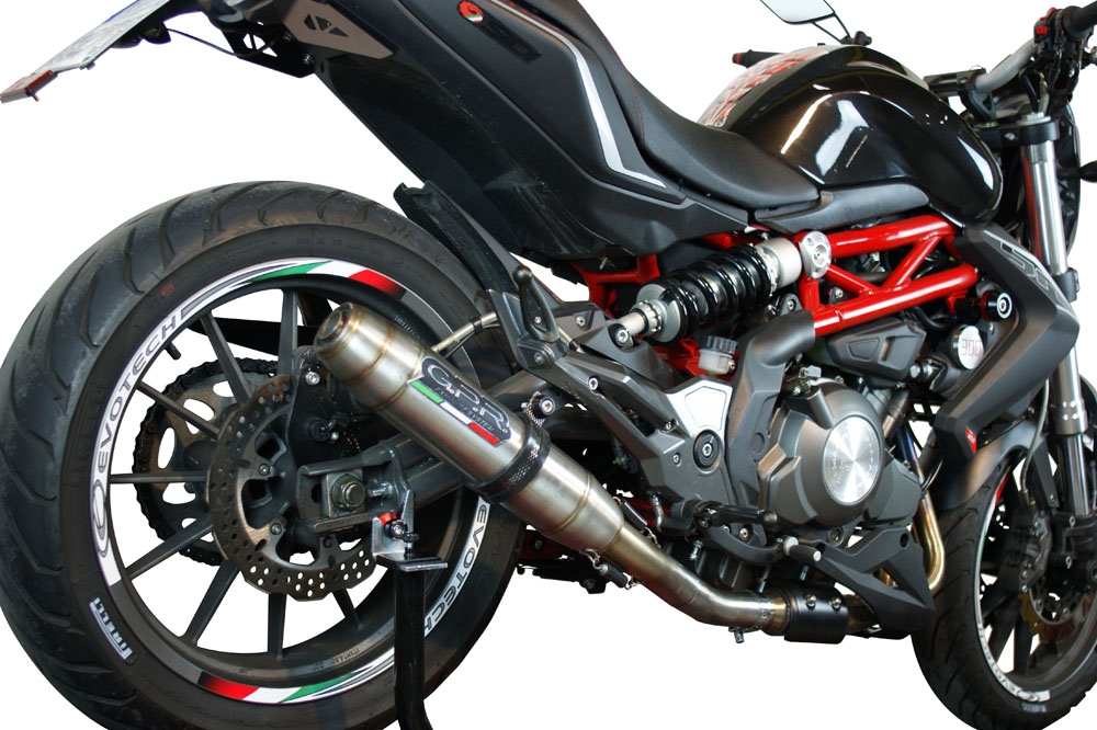 Escape compatível com Benelli Bn 302 S 2015-2016, Deeptone Inox, Escape legal, homologado, silenciador com db killer removível e tubo de ligação específico 