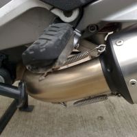 Escape compatível com Moto Guzzi Breva 850 2006-2011, Furore Nero, Escape legal, homologado, silenciador com db killer removível e tubo de ligação específico 