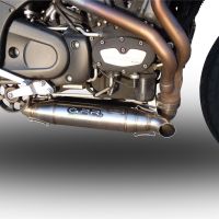 Escape compatível com Buell Xb 9 2003-2007, Deeptone Inox, Par de silenciosos de escape homologadas, com db killer removível e tubos de ligação específicos 