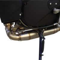 Escape compatível com Buell Xb 9 2003-2007, Deeptone Inox, Par de silenciosos de escape homologadas, com db killer removível e tubos de ligação específicos 