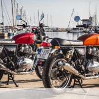 Escape compatível com Tuning TUNING 1980-2021, M3 Titanium Natural, Silenciador racing universal sem tubo de ligação Transformação Cafe Racer 