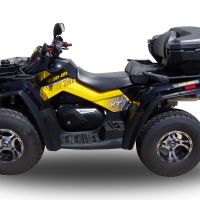 Escape compatível com Can Am Outlander 800 R short chassis 2013-2015, Deeptone Atv, Escape legal, homologado, silenciador com db killer removível e tubo de ligação específico 