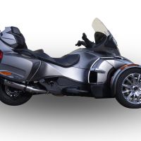 GPR escape compatível com  Can Am Spyder 1000 St -Sts 2013-2016, New Grand Prix Evo Titanium, Escape legal, homologado, silenciador com catalisador, db killer removível e tubo de ligação específico 