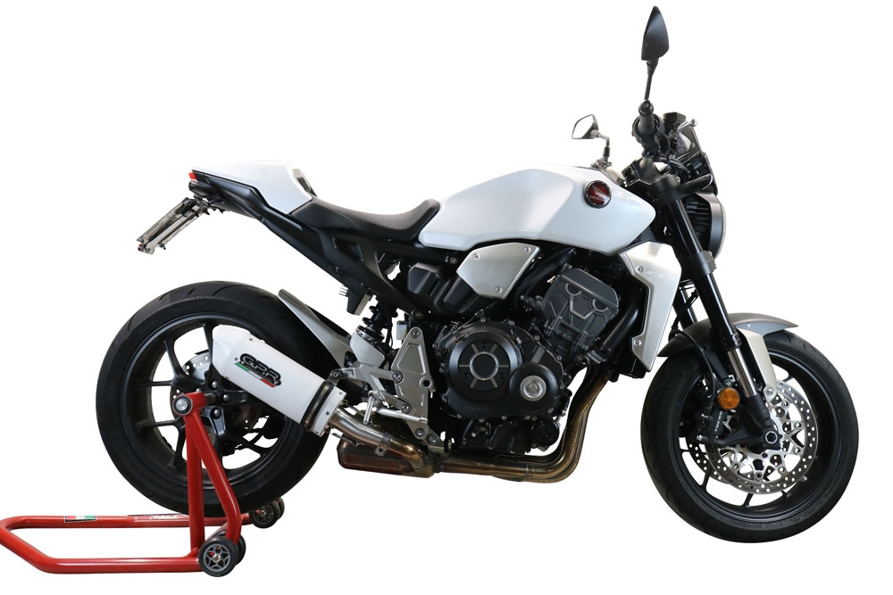 Escape compatível com Honda Cb 1000 R 2018-2020, Albus Evo4, Escape legal, homologado, silenciador com db killer removível e tubo de ligação específico 