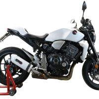 Escape compatível com Honda Cb 1000 R 2018-2020, Albus Evo4, Escape legal, homologado, silenciador com db killer removível e tubo de ligação específico 
