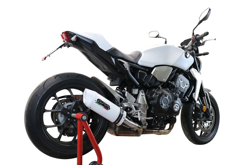 Escape compatível com Honda Cb 1000 R 2018-2020, Albus Evo4, Escape legal, homologado, silenciador com db killer removível e tubo de ligação específico 