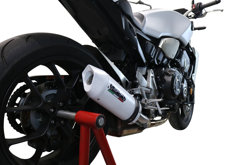 Escape compatível com Honda Cb 1000 R 2018-2020, Albus Evo4, Escape legal, homologado, silenciador com db killer removível e tubo de ligação específico 