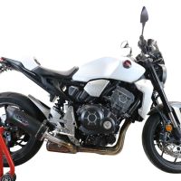 Escape compatível com Honda Cb 1000 R 2018-2020, Furore Evo4 Nero, Escape legal, homologado, silenciador com db killer removível e tubo de ligação específico 