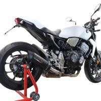 Escape compatível com Honda Cb 1000 R 2018-2020, Furore Evo4 Nero, Escape legal, homologado, silenciador com db killer removível e tubo de ligação específico 