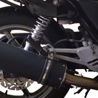 Escape compatível com Honda Cb 500 - S 1993-2005, Furore Nero, Escape legal, homologado, silenciador com db killer removível e tubo de ligação específico 