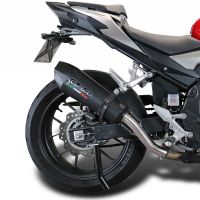 GPR escape compatível com  Honda Cb 500 X 2019-2025, New Grand Prix Evo Black Titanium, Escape legal, homologado, silenciador com db killer removível e tubo de ligação específico 