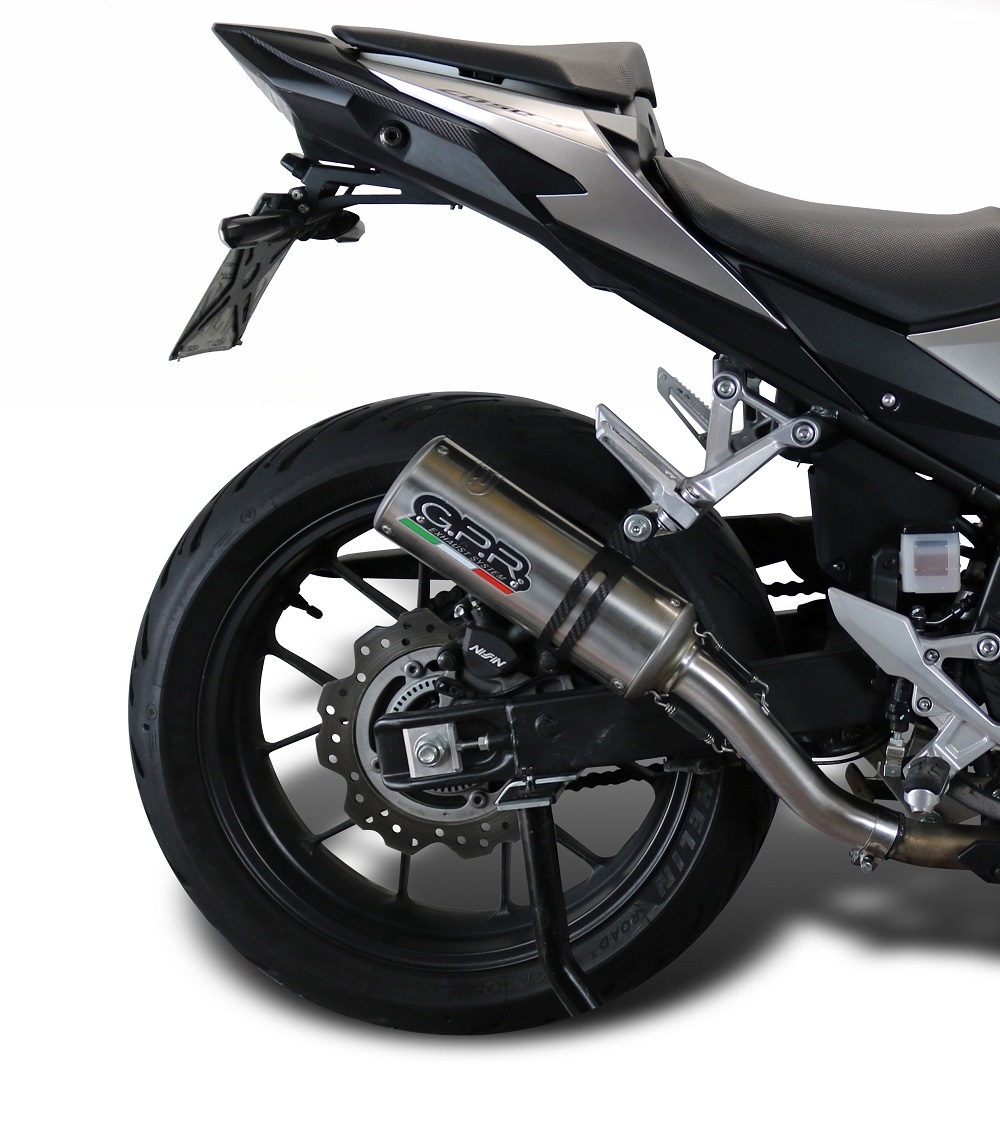 Escape compatível com Honda Cb 500 X 2019-2025, M3 Inox , Escape legal, homologado, silenciador com db killer removível e tubo de ligação específico 