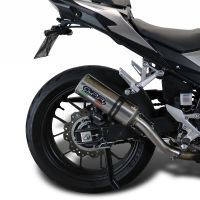 Escape compatível com Honda Cb 500 X 2019-2025, M3 Inox , Escape legal, homologado, silenciador com db killer removível e tubo de ligação específico 