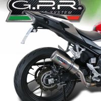 Escape compatível com Honda Cb 500 X 2019-2025, M3 Inox , Escape legal, homologado, silenciador com db killer removível e tubo de ligação específico 