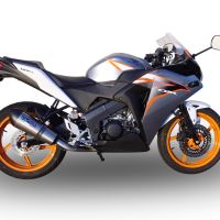 GPR escape compatível com  Honda Cbr 125 R 2011-2016, New Grand Prix Evo Titanium, Escape completo, não legal para países da UE, com db killer removível 