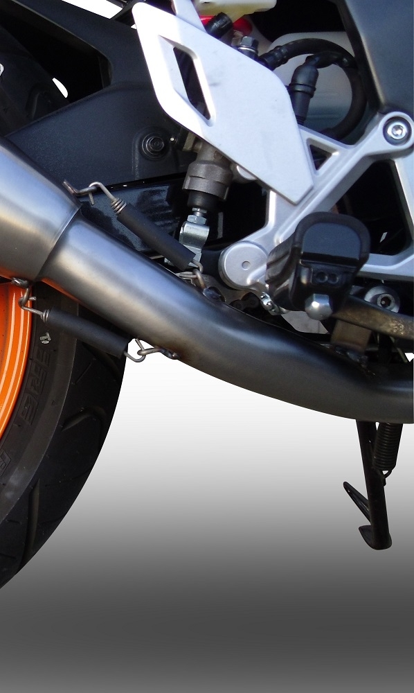 Escape compatível com Honda Cbr 125 R 2011-2016, M3 Inox , Escape completo, não legal para países da UE, com db killer removível 