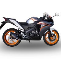 GPR escape compatível com  Honda Cbr 125 R 2011-2016, New Grand Prix Evo Titanium, Escape homologado, legal para mercados NÃO europeus, incluindo tubo de ligação e db killer removível 