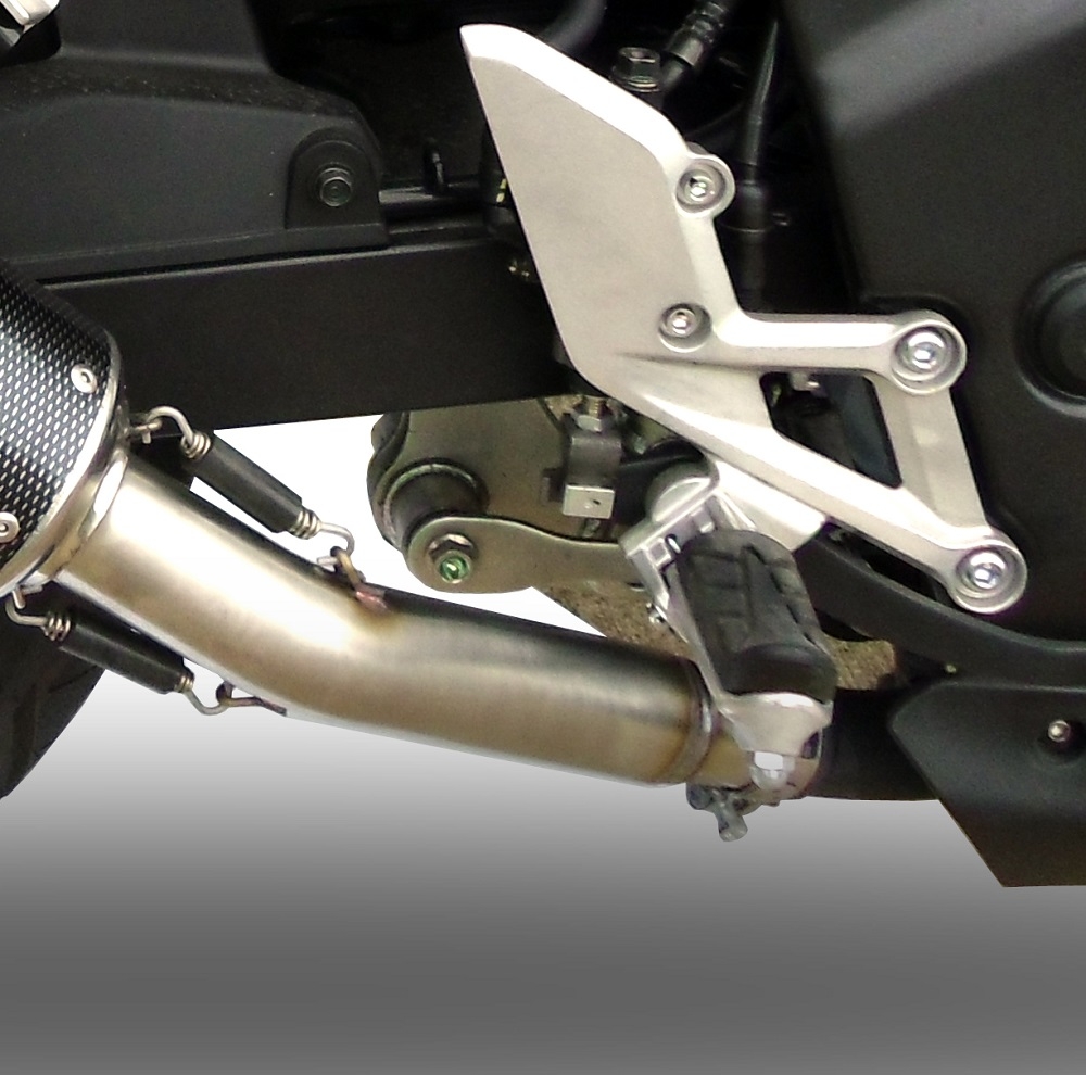 Escape compatível com Honda Cbr 250 R 2010-2014, Powercone Evo, Escape legal, homologado, silenciador com db killer removível e tubo de ligação específico 