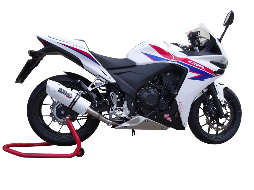 Escape compatível com Honda Cbr 500 R 2019-2022, Albus Evo4, Escape legal, homologado, silenciador com db killer removível e tubo de ligação específico 