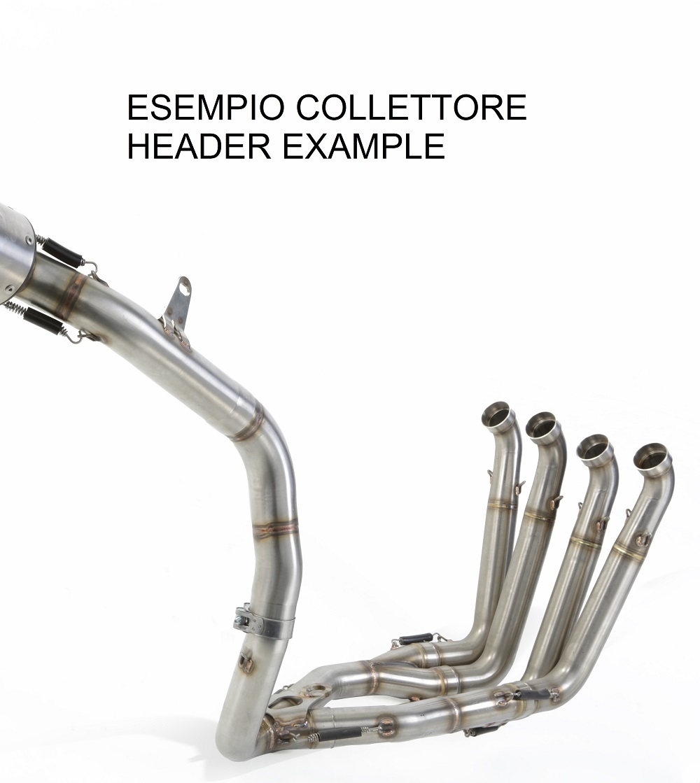 Escape compatível com Honda Cbr 600 Rr 2007-2018, Tiburon Poppy, Sistema racing Silencioso com tubo de ligação 