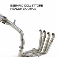 Escape compatível com Honda Cbr 600 Rr 2007-2018, Tiburon Poppy, Sistema racing Silencioso com tubo de ligação 