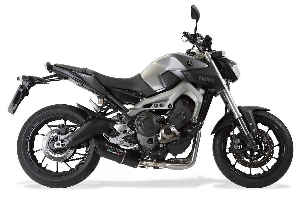 Escape compatível com Yamaha Mt-09 2017-2020, Furore Evo4 Nero, Escape completo, não legal para países da UE, com db killer removível 
