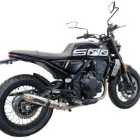 Escape compatível com Brixton CroSsfire 500 X 2020-2021, Deeptone Inox, Escape legal, homologado, silenciador com db killer removível e tubo de ligação específico 