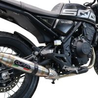 Escape compatível com Brixton CroSsfire 500 X 2020-2021, Deeptone Inox, Escape legal, homologado, silenciador com db killer removível e tubo de ligação específico 