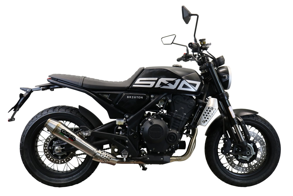 Escape compatível com Brixton CroSsfire 500 X 2020-2021, Ultracone, Escape legal, homologado, silenciador com db killer removível e tubo de ligação específico 