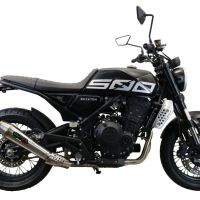 Escape compatível com Brixton CroSsfire 500 X 2020-2021, Ultracone, Escape legal, homologado, silenciador com db killer removível e tubo de ligação específico 