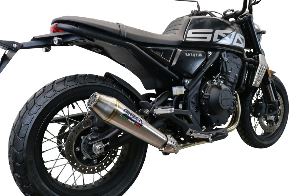Escape compatível com Brixton CroSsfire 500 X 2020-2021, Ultracone, Escape legal, homologado, silenciador com db killer removível e tubo de ligação específico 
