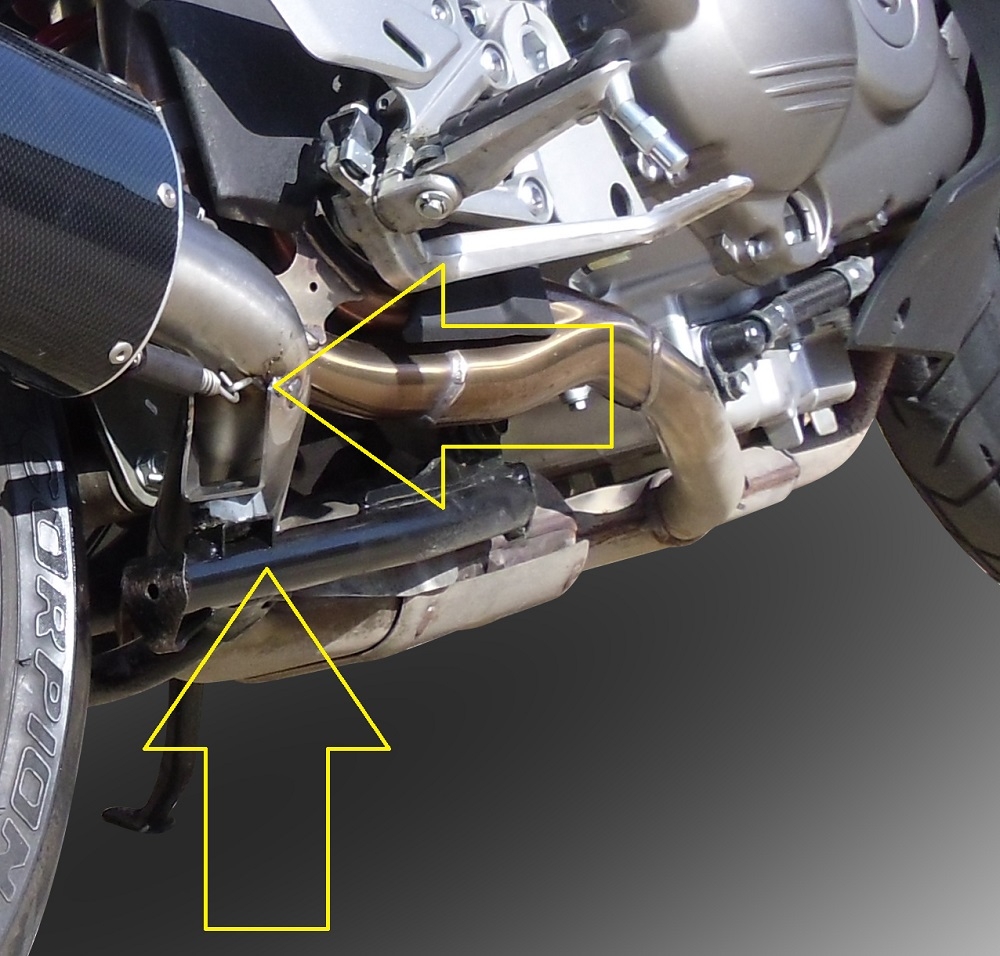 Escape compatível com Honda Crossrunner 800 Vfr 800 X 2011-2014, Albus Ceramic, Escape legal, homologado, silenciador com db killer removível e tubo de ligação específico 