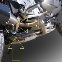 Escape compatível com Honda Crossrunner 800 Vfr 800 X 2011-2014, Albus Ceramic, Escape legal, homologado, silenciador com db killer removível e tubo de ligação específico 