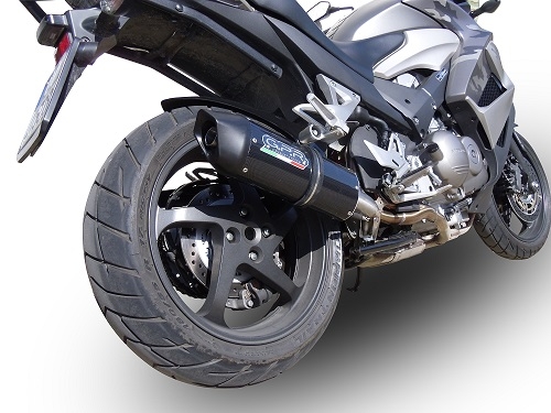 Escape compatível com Honda Vfr 800 X Crossrunner 800 2011-2014, Furore Nero, Escape legal, homologado, silenciador com db killer removível e tubo de ligação específico 