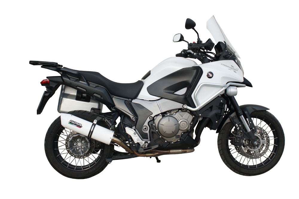 Escape compatível com Honda VFR1200X Crosstourer 2011-2016, Albus Ceramic, Escape legal, homologado, silenciador com db killer removível e tubo de ligação específico 