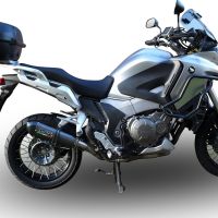 GPR escape compatível com  Honda VFR1200X Crosstourer 2011-2016, New Grand Prix Evo Titanium, Escape legal, homologado, silenciador com db killer removível e tubo de ligação específico 