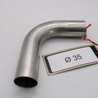 Escape compatível com Cafè Racer Cafè Racer 1980-2021, Curva inox - Inox Curve Diam 35,  