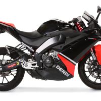 GPR escape compatível com  Derbi Gpr 125 2009-2010, Alluminio Ghost, Sistema homologado com catalisador linha completa, silencioso mais coletor 