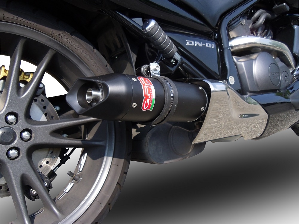 Escape compatível com Honda Dn-01 2008-2010, Furore Nero, Escape legal, homologado, silenciador com db killer removível e tubo de ligação específico 
