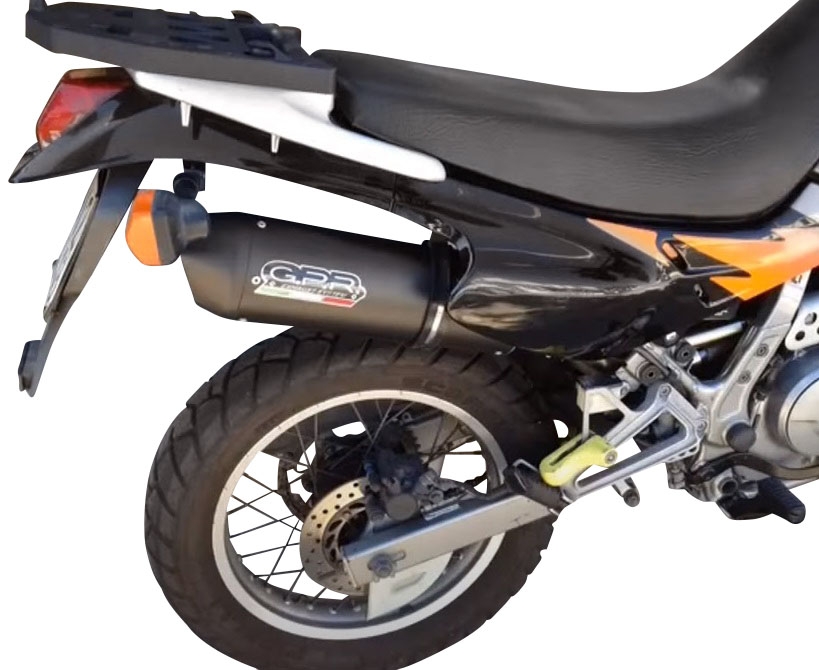 Escape compatível com Honda Dominator Nx 650 1988-2001, Furore Nero, Escape homologado semi-completo com db killer removível 