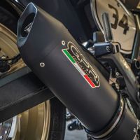 Escape compatível com Ducati Scrambler 800 2017-2020, Furore Nero, Escape homologado, legal para mercados NÃO europeus, incluindo tubo de ligação e db killer removível 