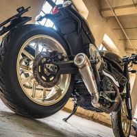 Escape compatível com Ducati Scrambler 800 2015-2016, Powercone Evo, Escape legal, homologado, silenciador com db killer removível e tubo de ligação específico 