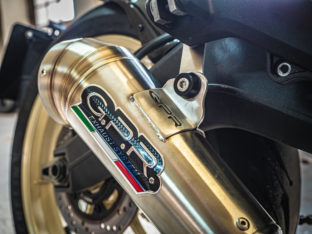 Escape compatível com Ducati Scrambler 800 2015-2016, Powercone Evo, Escape legal, homologado, silenciador com db killer removível e tubo de ligação específico 