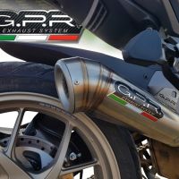Escape compatível com Ducati Multistrada 1260 2018-2020, Powercone Evo, Escape legal, homologado, silenciador com db killer removível e tubo de ligação específico 