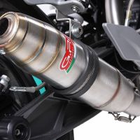 Escape compatível com Ktm Duke 200 2012-2020, Deeptone Inox, Sistema racing Silencioso com tubo de ligação 