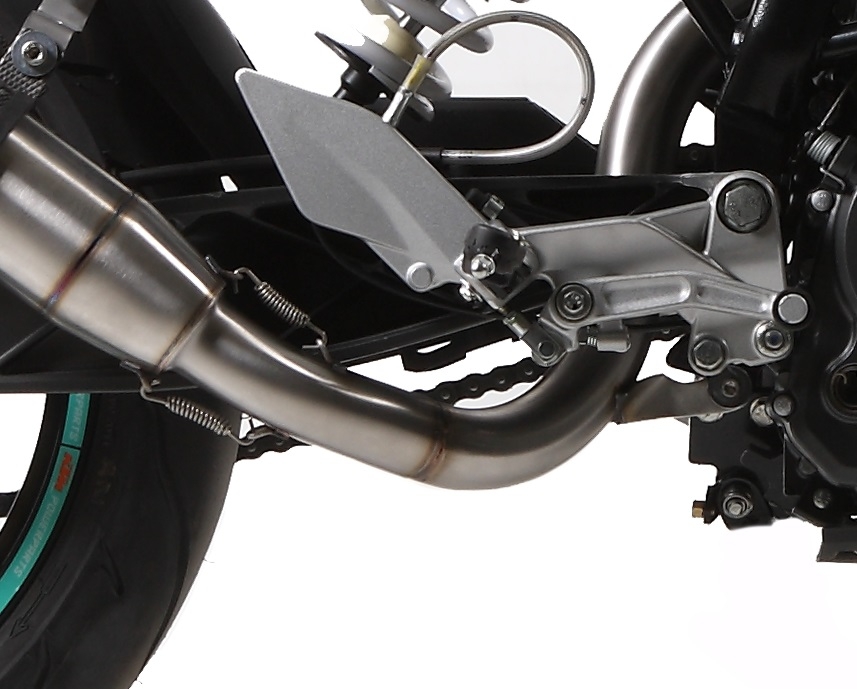 Escape compatível com Ktm Duke 390 2013-2016, Deeptone Inox, Escape legal, homologado, silenciador com db killer removível e tubo de ligação específico 