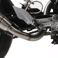 Escape compatível com Ktm Duke 390 2013-2016, Deeptone Inox, Escape legal, homologado, silenciador com db killer removível e tubo de ligação específico 