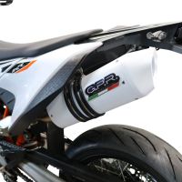 Escape compatível com Ktm Enduro 690 R 2019-2020, Albus Evo4, Escape homologado, legal para mercados NÃO europeus, incluindo tubo de ligação e db killer removível 