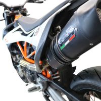 Escape compatível com Ktm Enduro 690 R 2021-2024, Furore Evo4 Nero, Escape homologado, legal para mercados NÃO europeus, incluindo tubo de ligação e db killer removível 