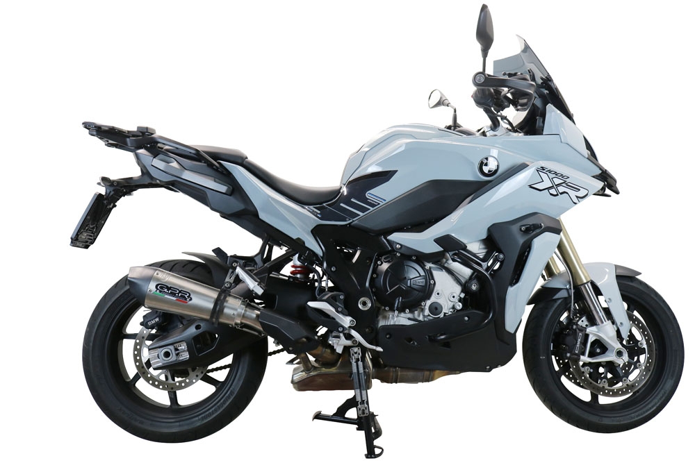 GPR escape compatível com  Bmw S 1000 XR -M  2020-2025, New Grand Prix Evo Titanium, Escape legal, homologado, silenciador com db killer removível e tubo de ligação específico 